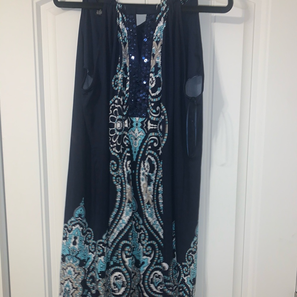 Mid length halter dress